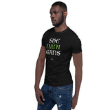 Shenanigans?: Black/Dark Grey Short-Sleeve Unisex T-Shirt