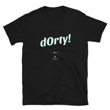 dOrty: Black/Dark Grey Short-Sleeve Unisex T-Shirt