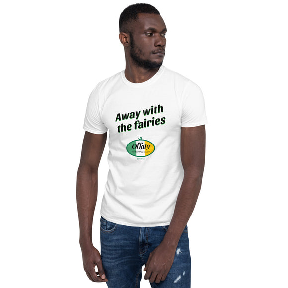 Offaly CountyTee: White/Sport Grey Short-Sleeve Unisex T-Shirt