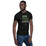 Shenanigans?: Black/Dark Grey Short-Sleeve Unisex T-Shirt