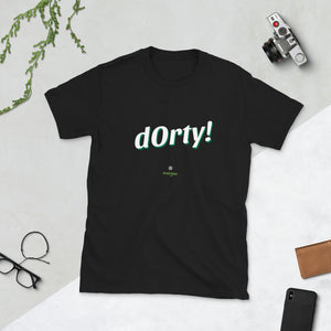 dOrty: Black/Dark Grey Short-Sleeve Unisex T-Shirt