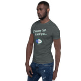 Cavan Countytee: Black/grey Short-Sleeve Unisex T-Shirt