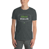 Craic Dealer: Black/Dark Grey Short-Sleeve Unisex T-Shirt