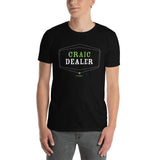 Craic Dealer: Black/Dark Grey Short-Sleeve Unisex T-Shirt